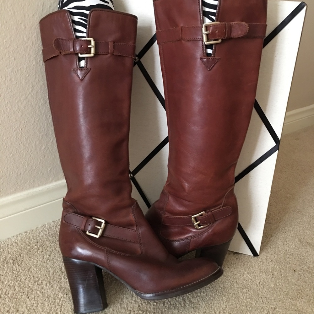 Michael Kors Brown Boots with Buckle